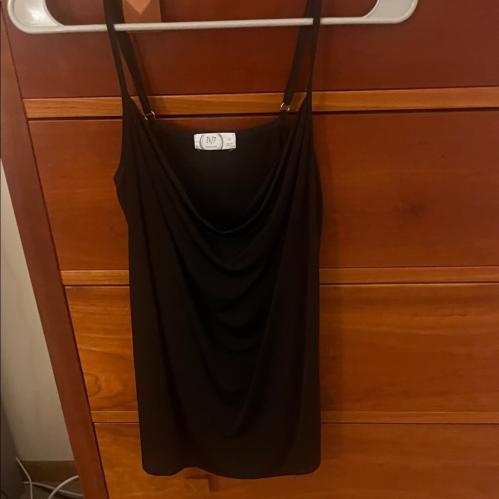 Maurices 24/7 Black Camisole Top, Size Medium